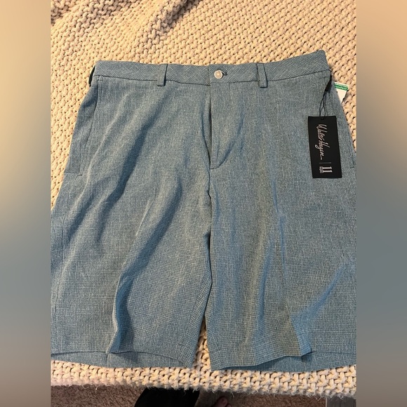 Walter Hagen Blue Flat Front Shorts - Picture 1 of 4